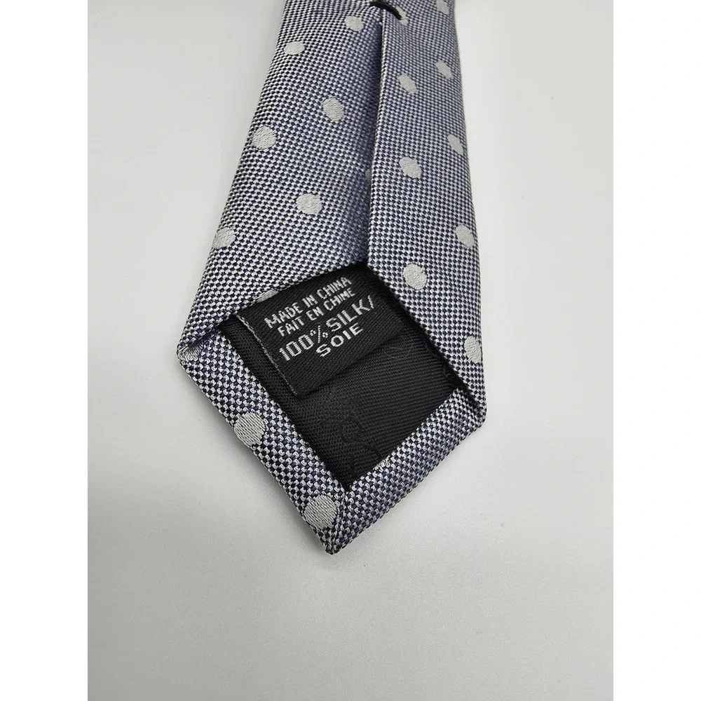 Calvin Klein Lot Of 3 Different Shades Blue Classic Polka Dot Necktie 59